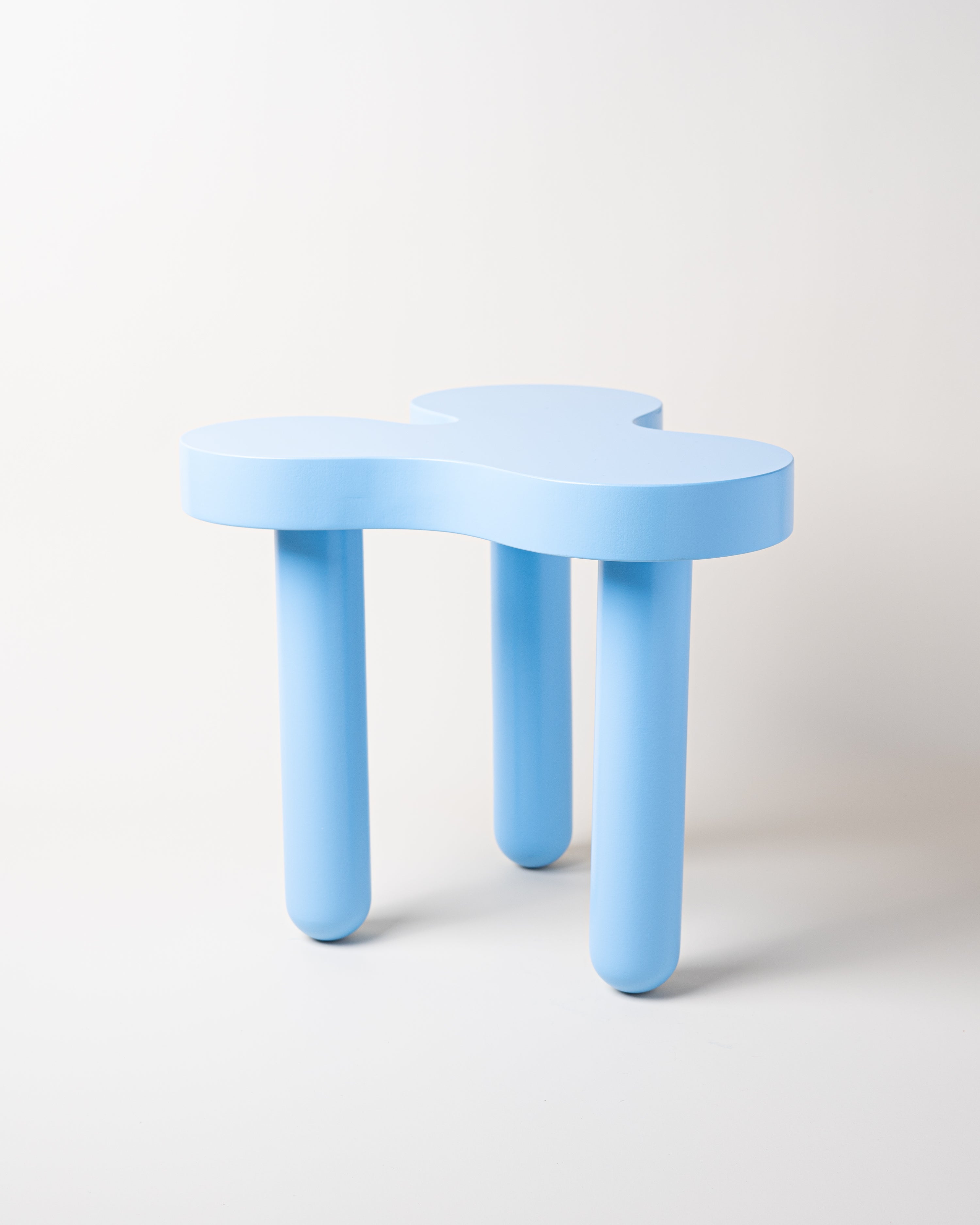 Splat Side Table Short Light Blue