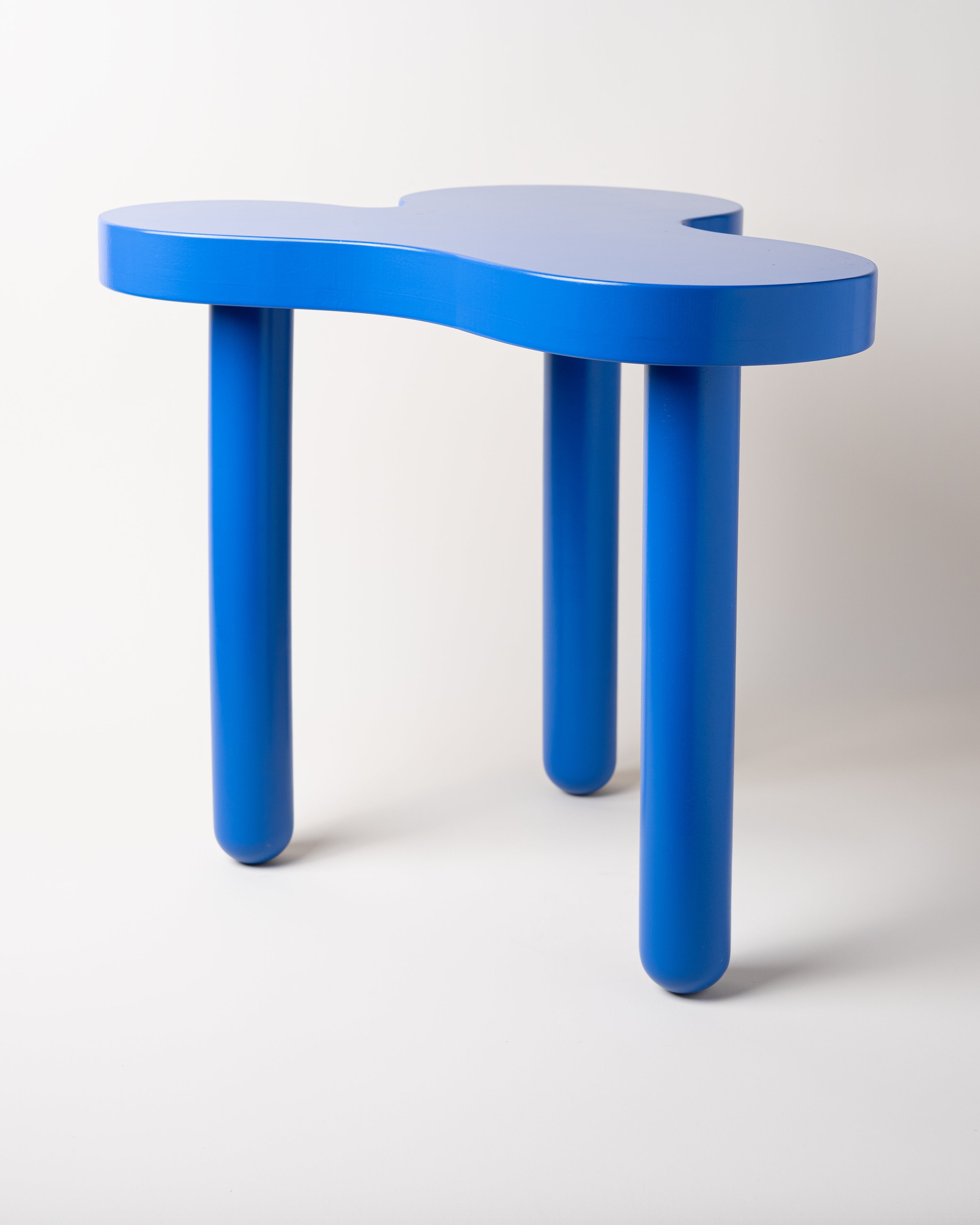 Splat Side Table Tall Blue