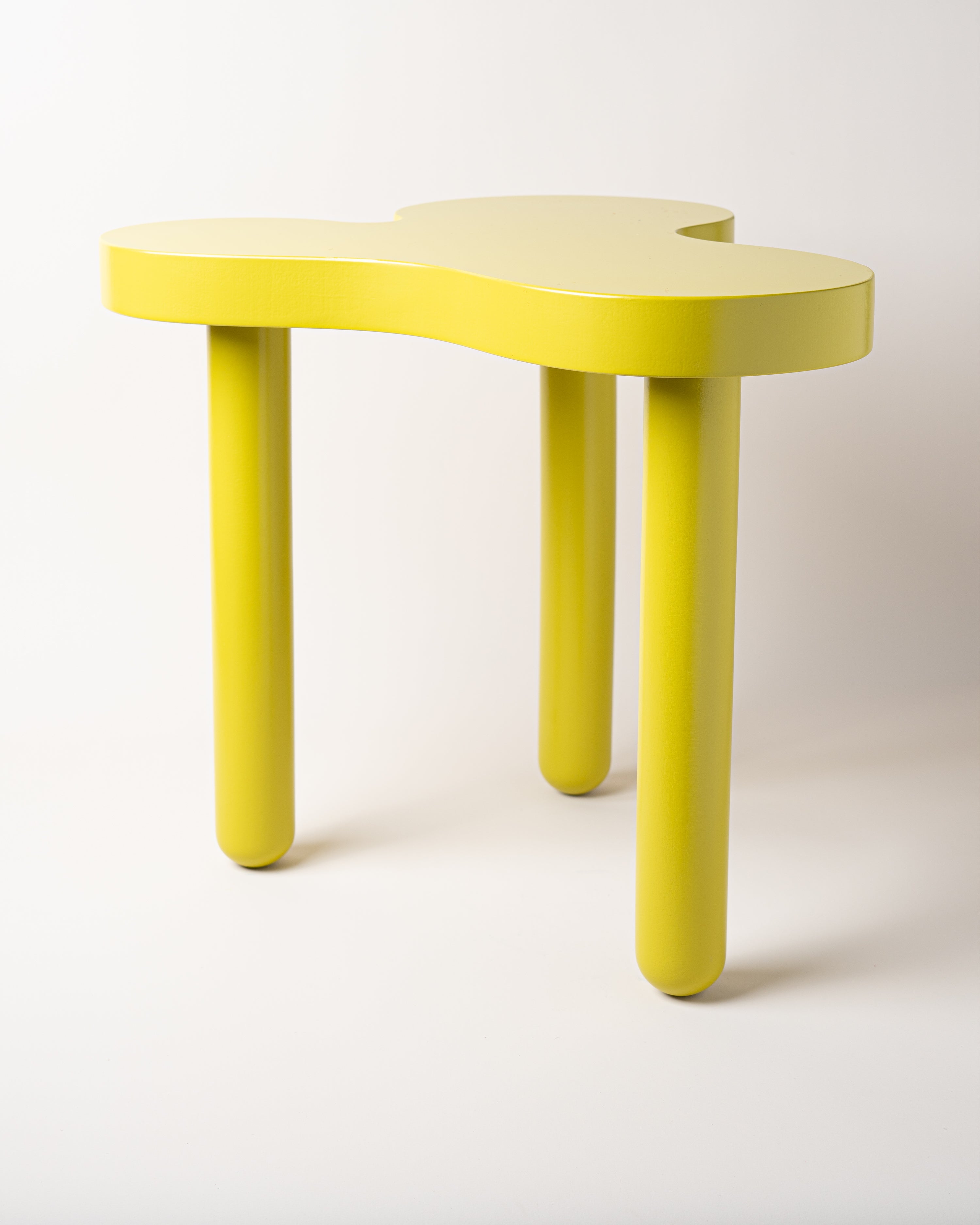 Splat Side Table Tall Chartreuse