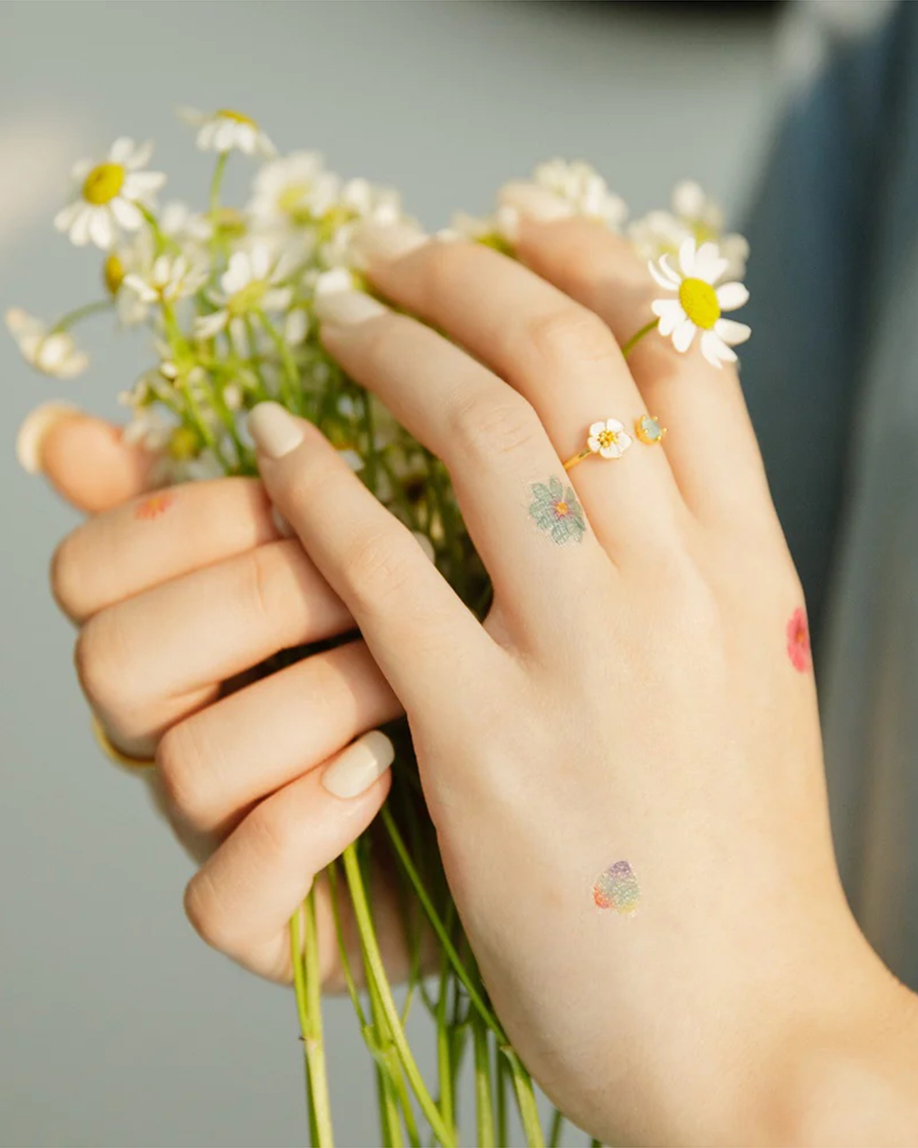 Spring Petals Temporary Tattoos