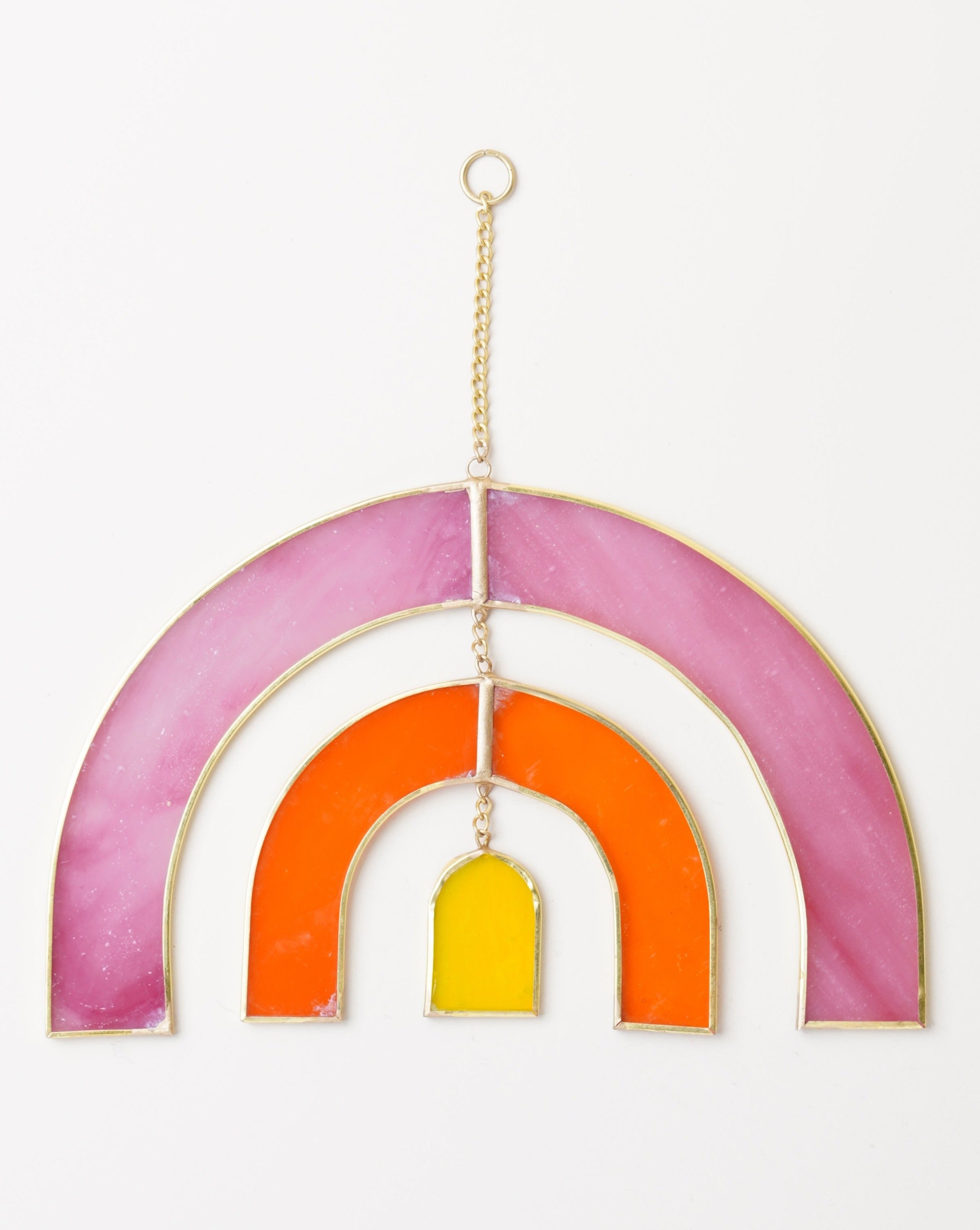 Stained Glass Window Hanging Rainbow