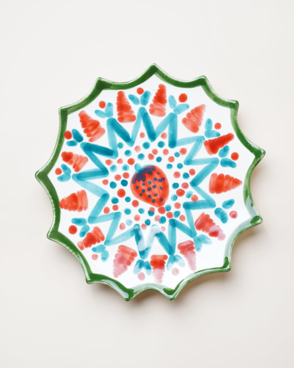 Strawberry Dessert Plate D30cm