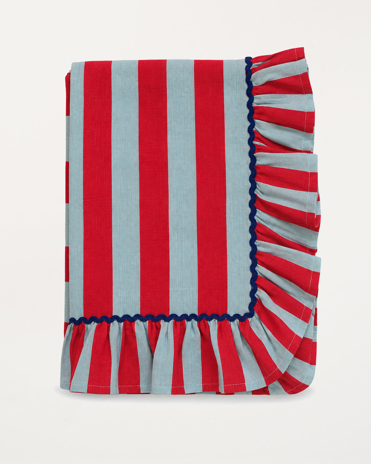Striped Tablecloth Red & Blue 150x270cm
