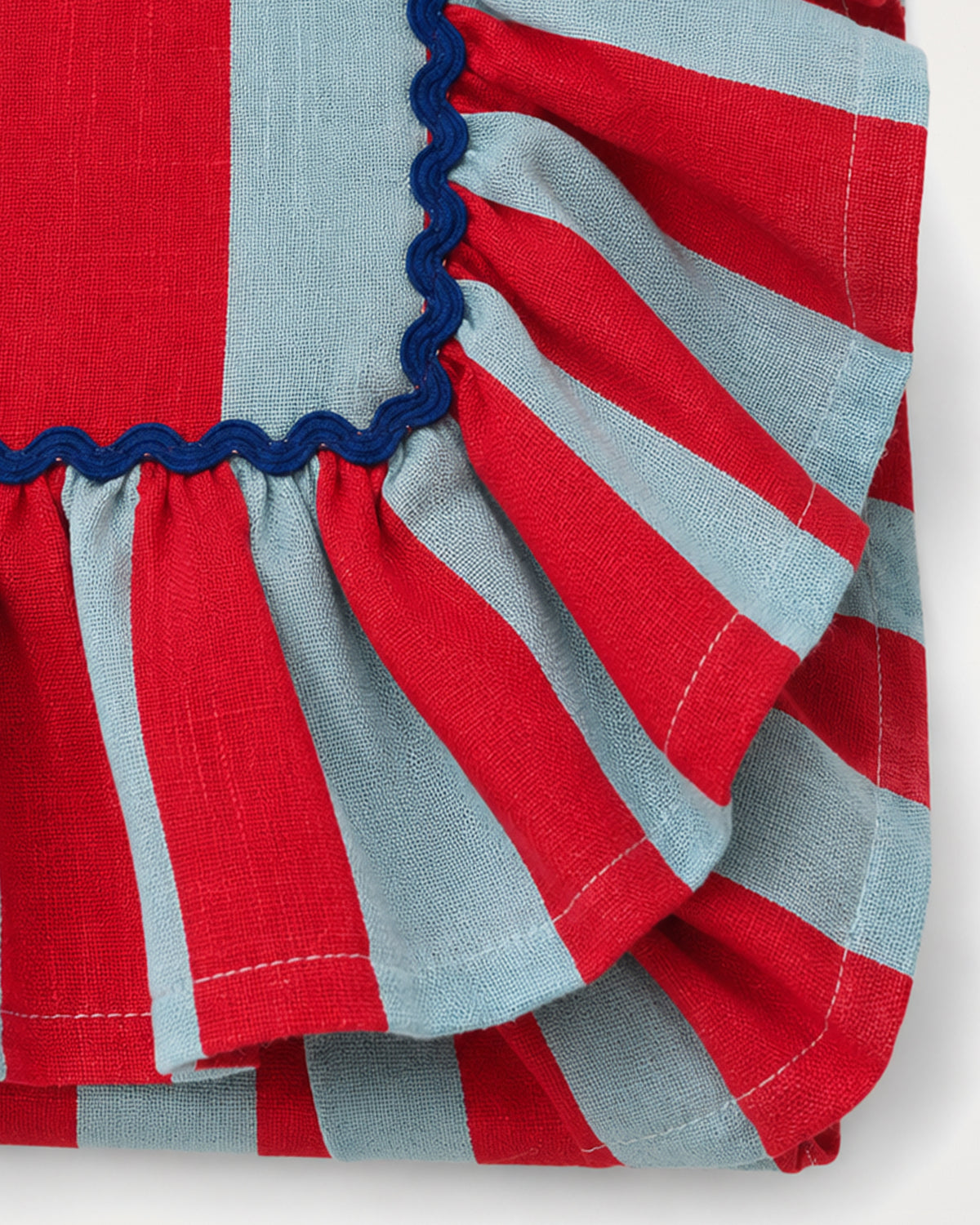 Striped Tablecloth Red & Blue 150x270cm