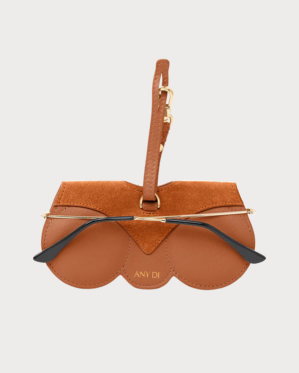 SunCover Glasses Case Cognac Fringes
