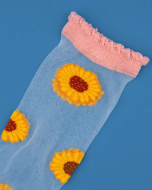 Sunflower Sheer Socks