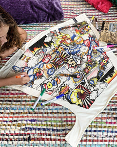 Superhero Comic Colour In Cape