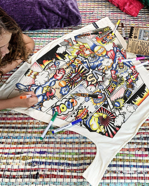 Superhero Comic Colour In Cape