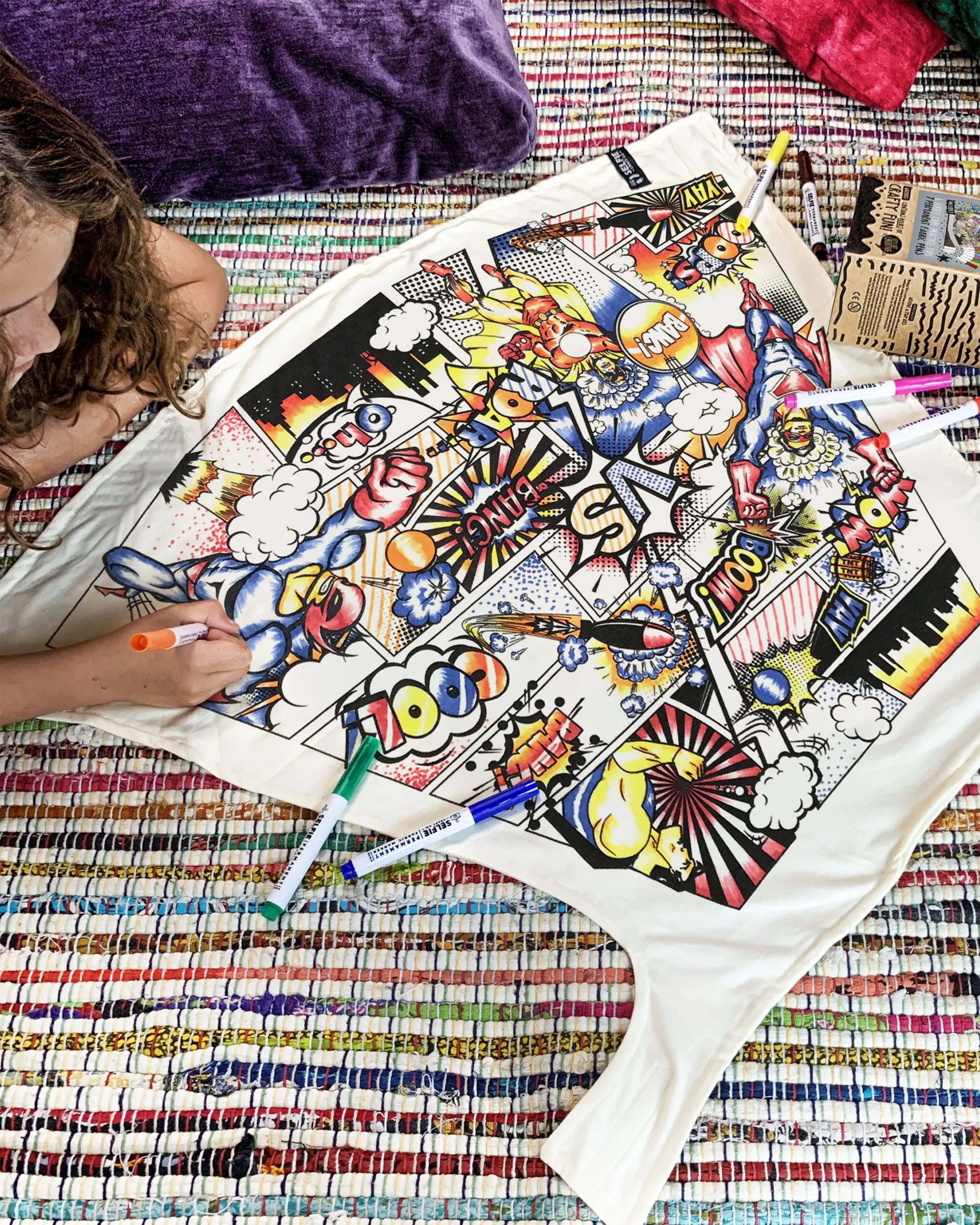 Superhero Comic Colour In Cape