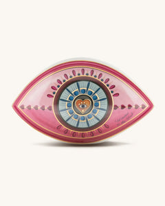 Surrounded by Love Evil Eye Heart Ceramic Statue