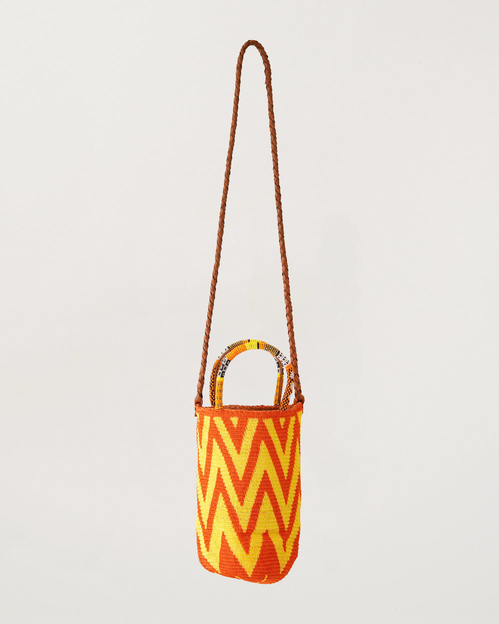 Taggia Bag Orange & Yellow Zigzag