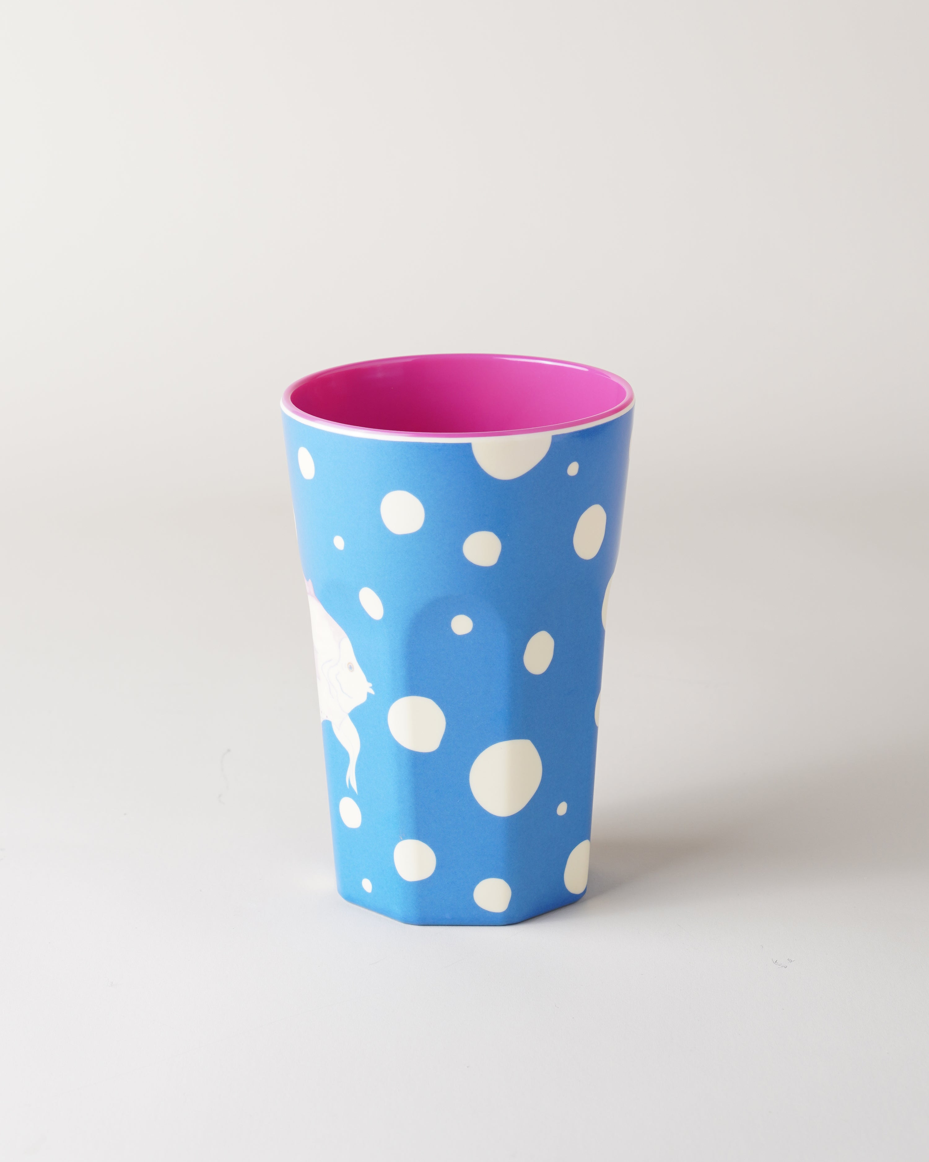 Tall Melamine Cup/Blue Fish