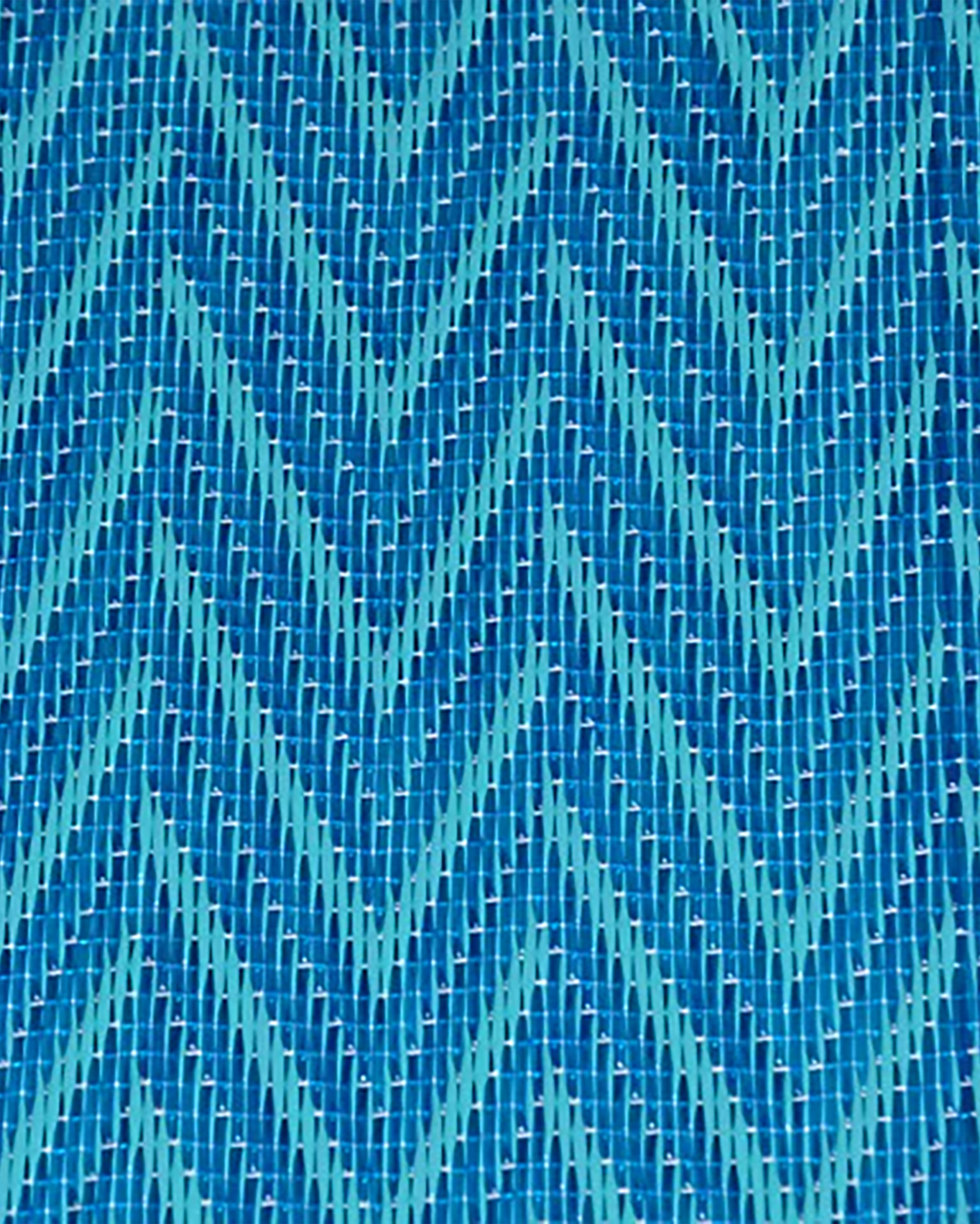 Blue & Turquoise Chevron Rug