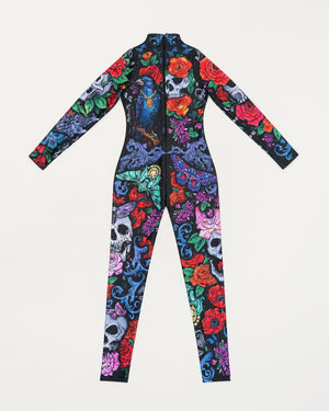 Tattoo Style Catsuit/Size M