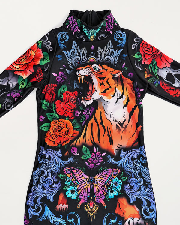 Tattoo Style Catsuit/Size M