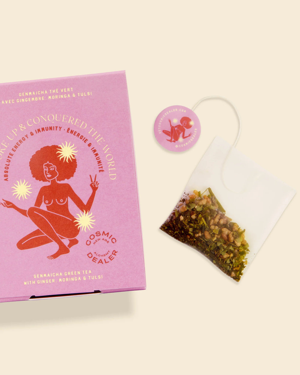 Tea Sachets Energy Genmaicha Ginger Moringa & Tulsi