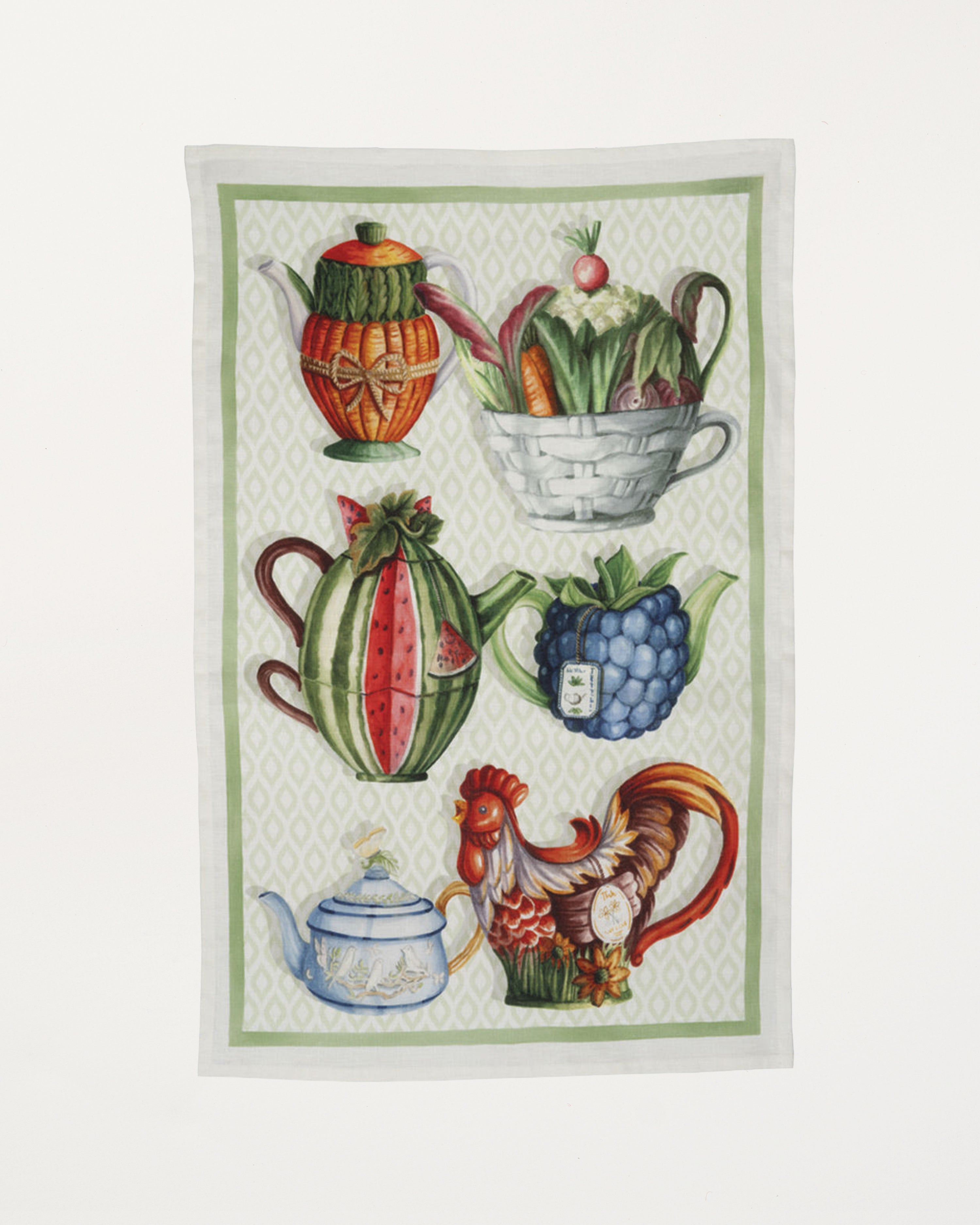 Teabreak Green Kitchen Towel 50x70cm