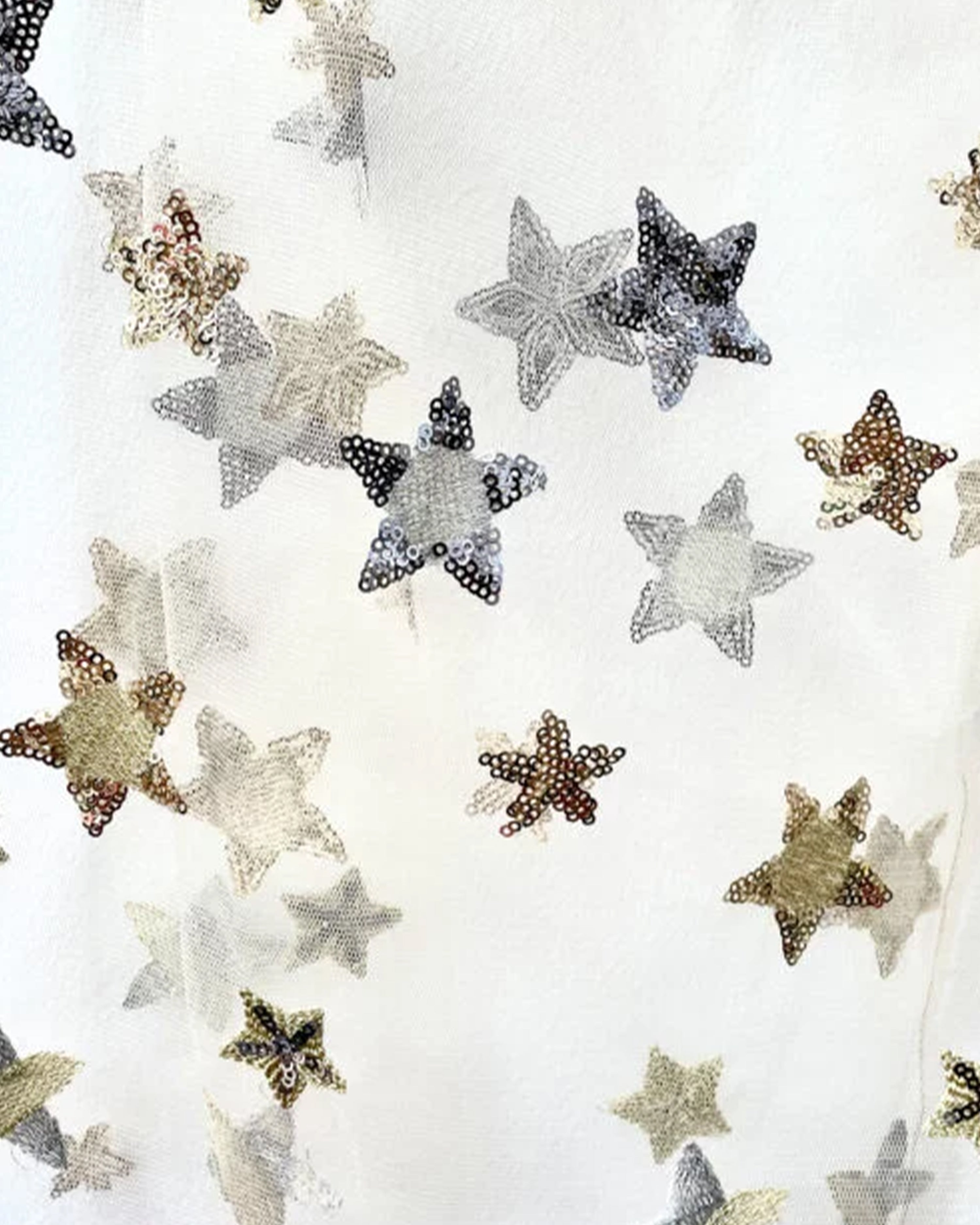 The Embroidered Fairy Cape Gold and Silver