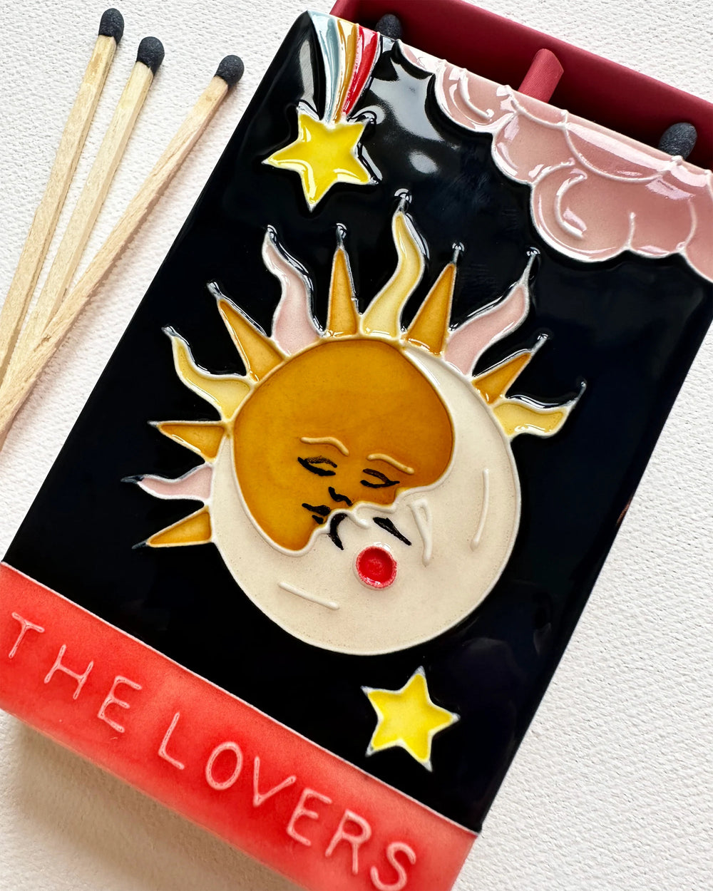 The Lovers Ceramic Matchbox