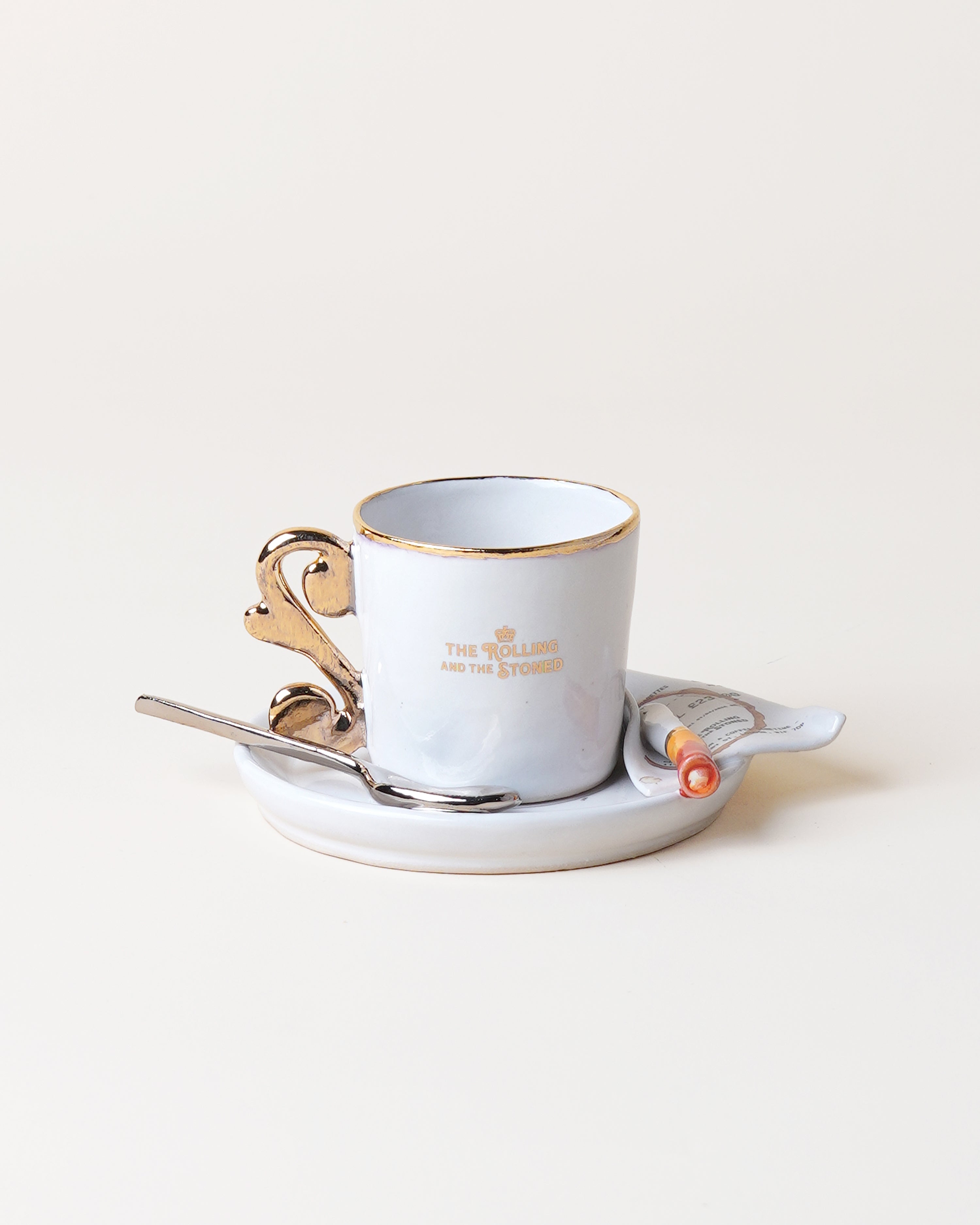 The Nouveau Curl Espresso Cup & Ciggy