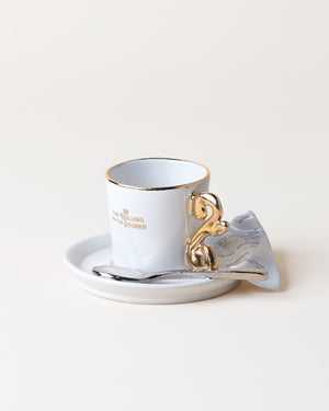 The Nouveau Curl Espresso Cup & Receipt