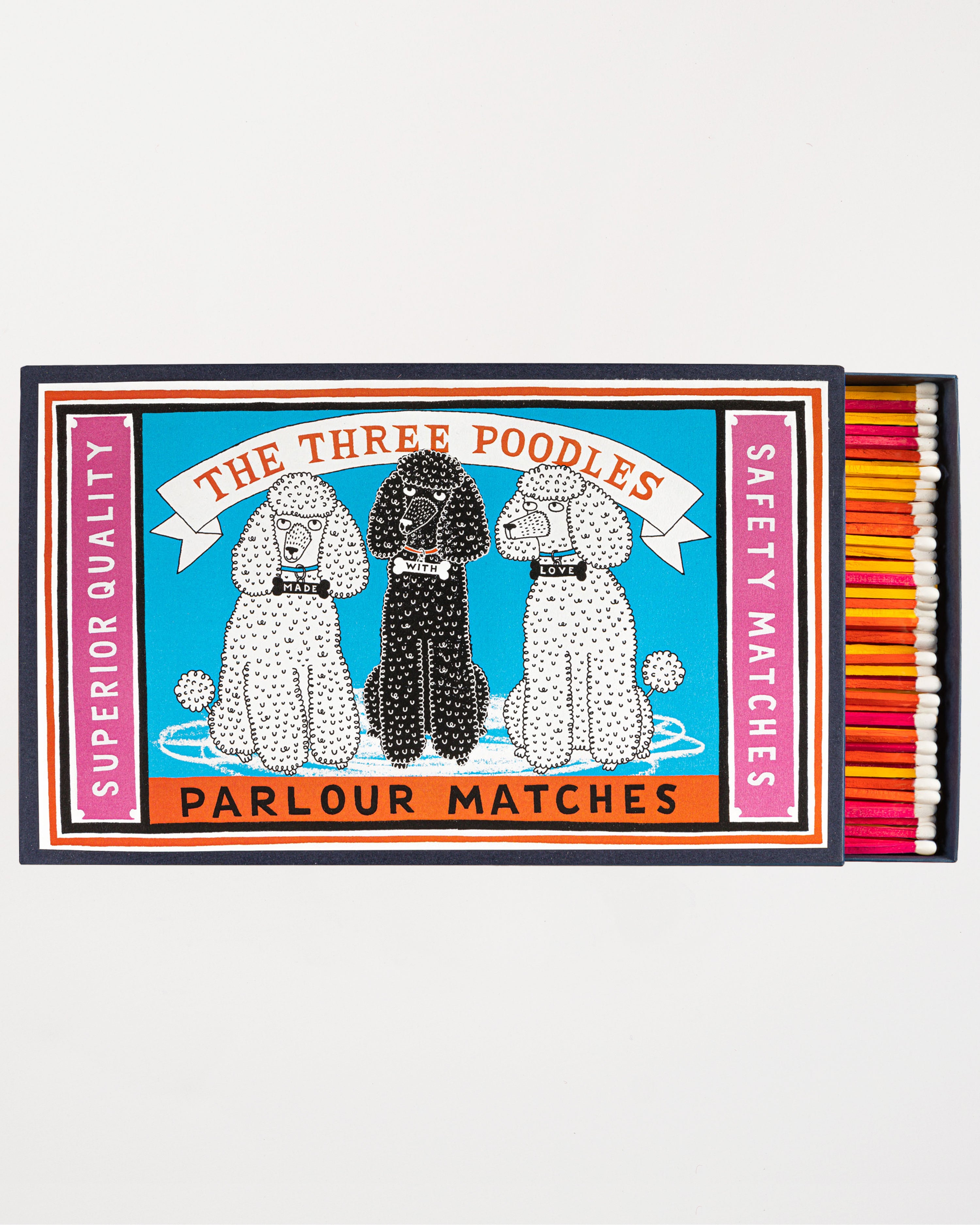 The Three Poodles Giant Matchbox