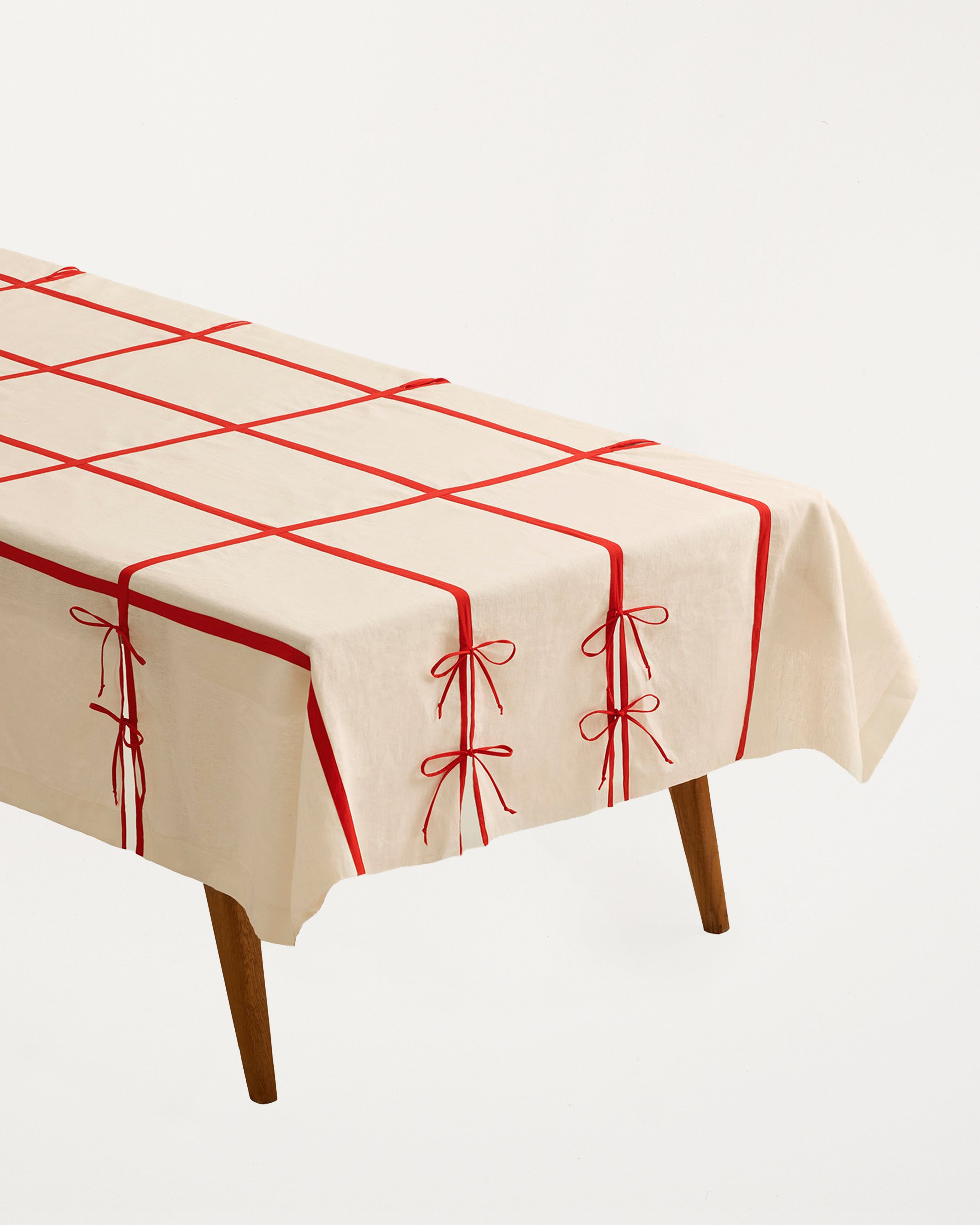 Tie Me Up Linen Tablecloth 180x320cm