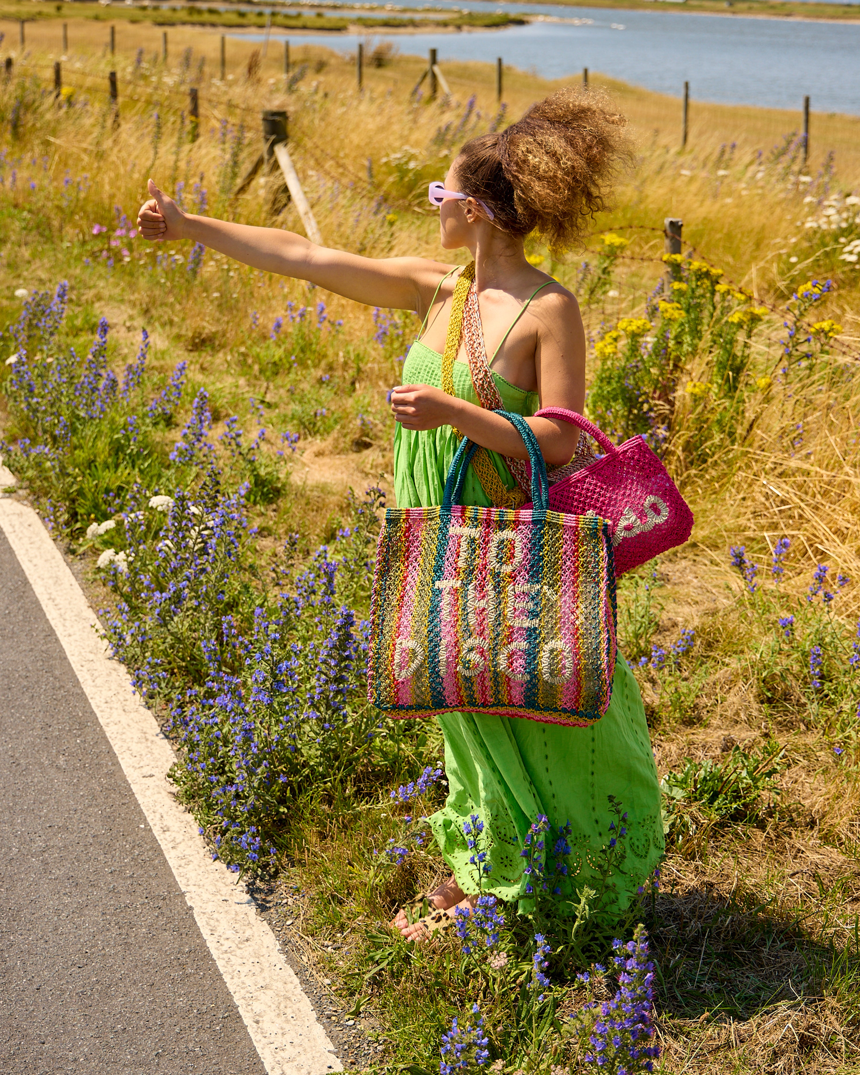 To The Disco Large Multi Stripe & Natural