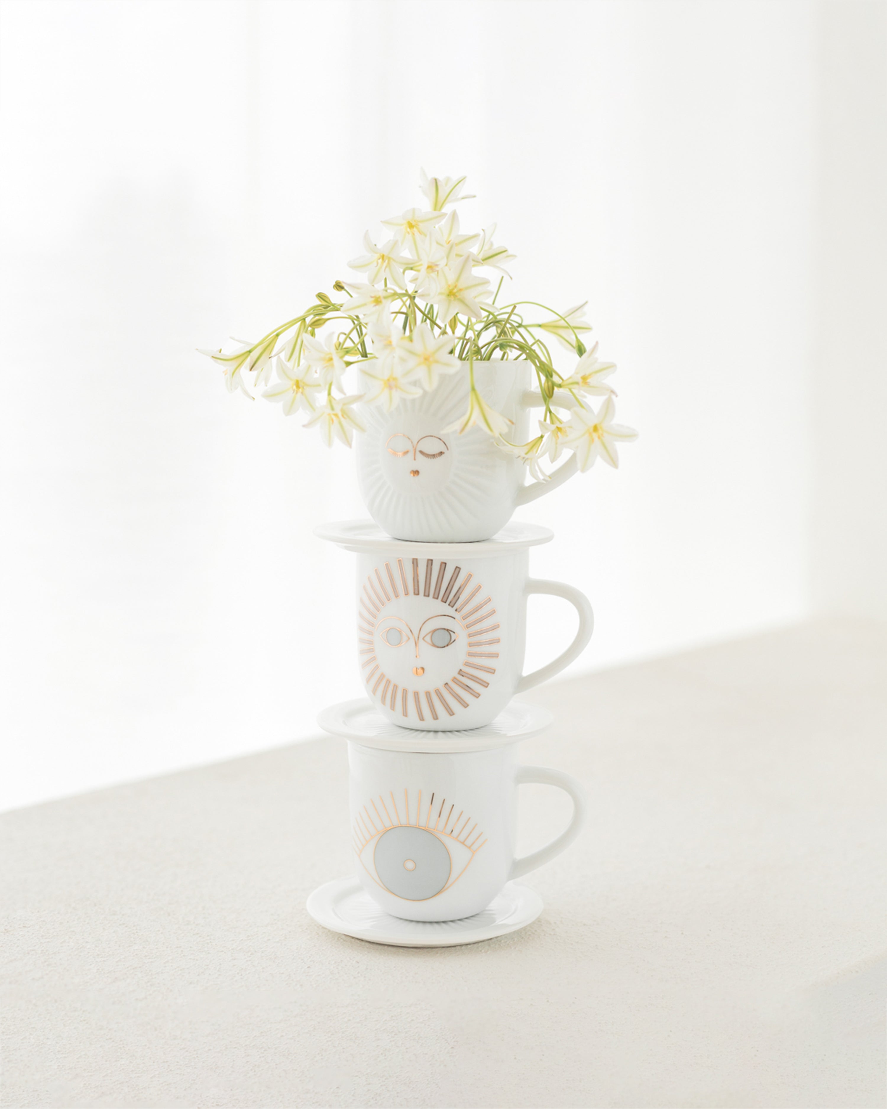 Trevoly Espresso Cup White Sun