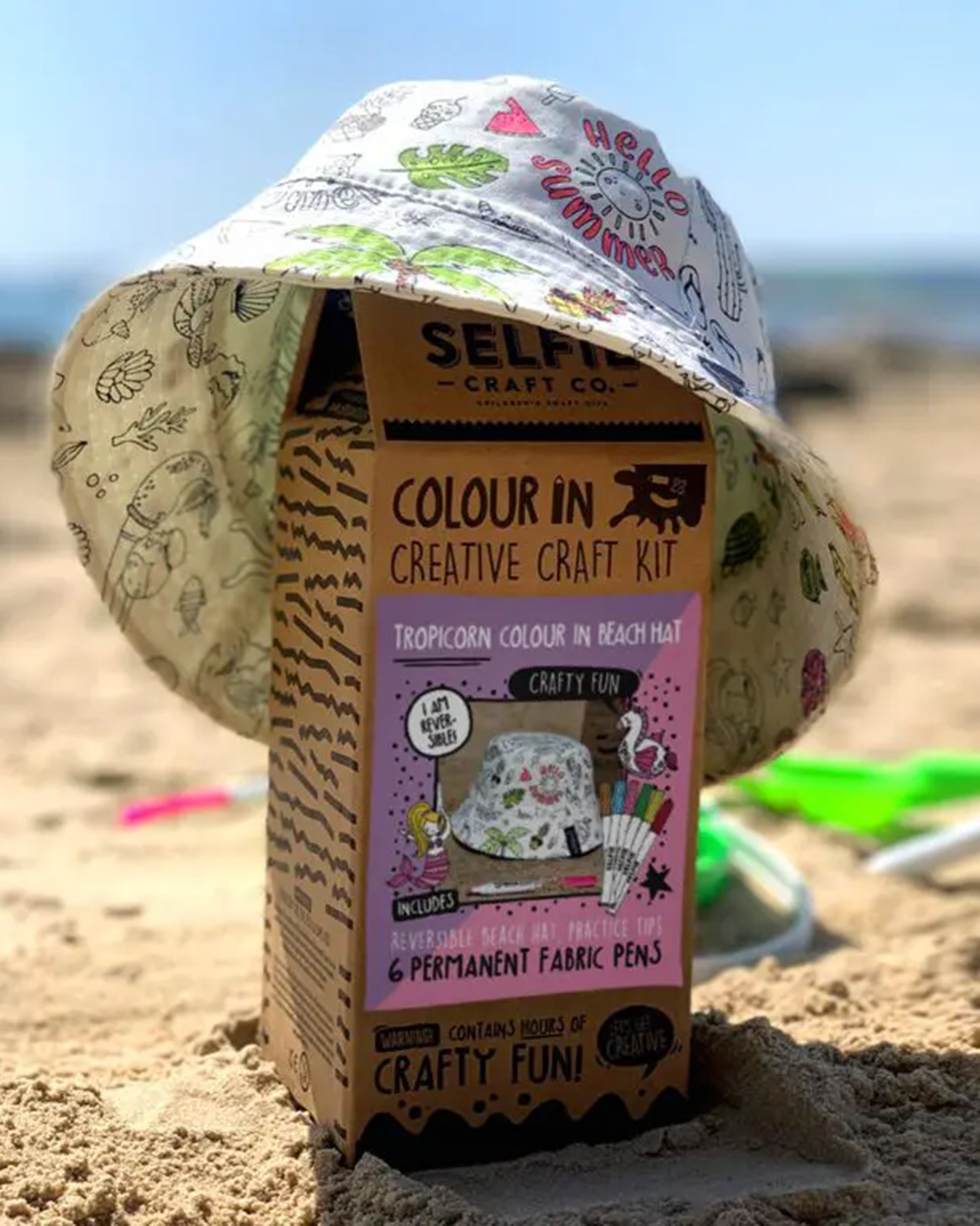 Tropicorn Reversible Colour In Beach Hat
