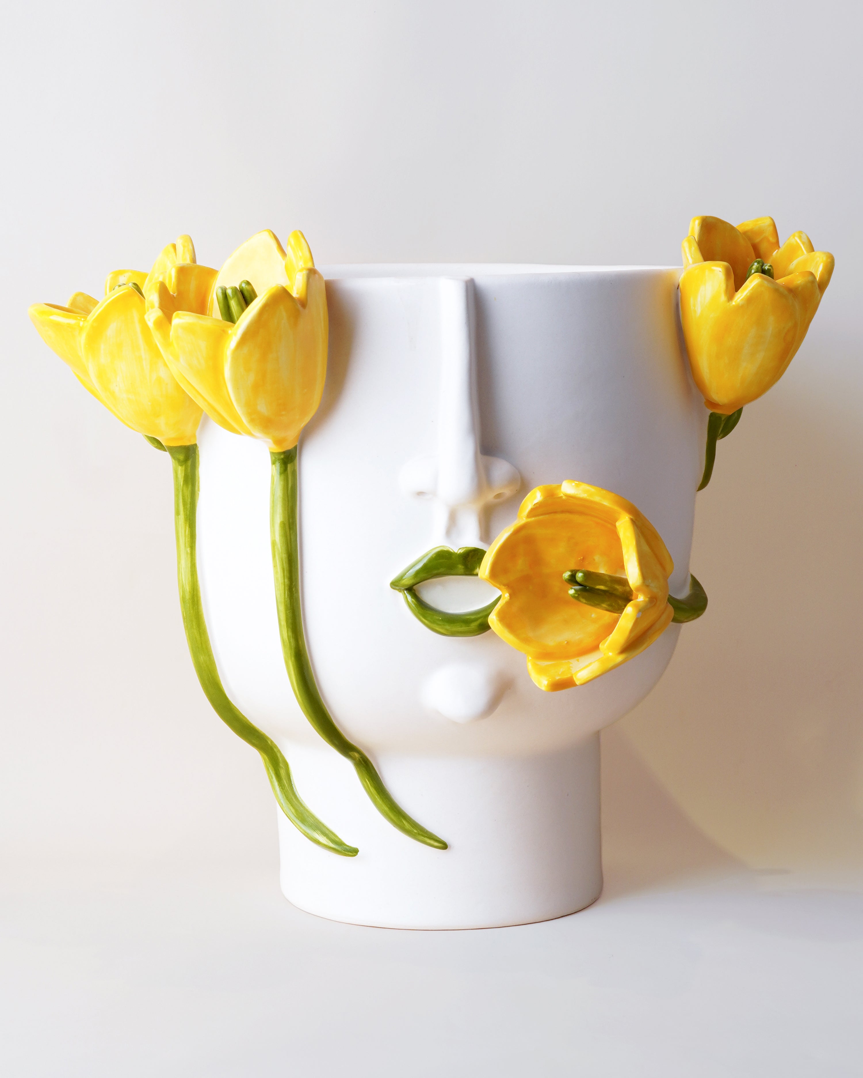 Tullia Yellow Tulips Large Vase