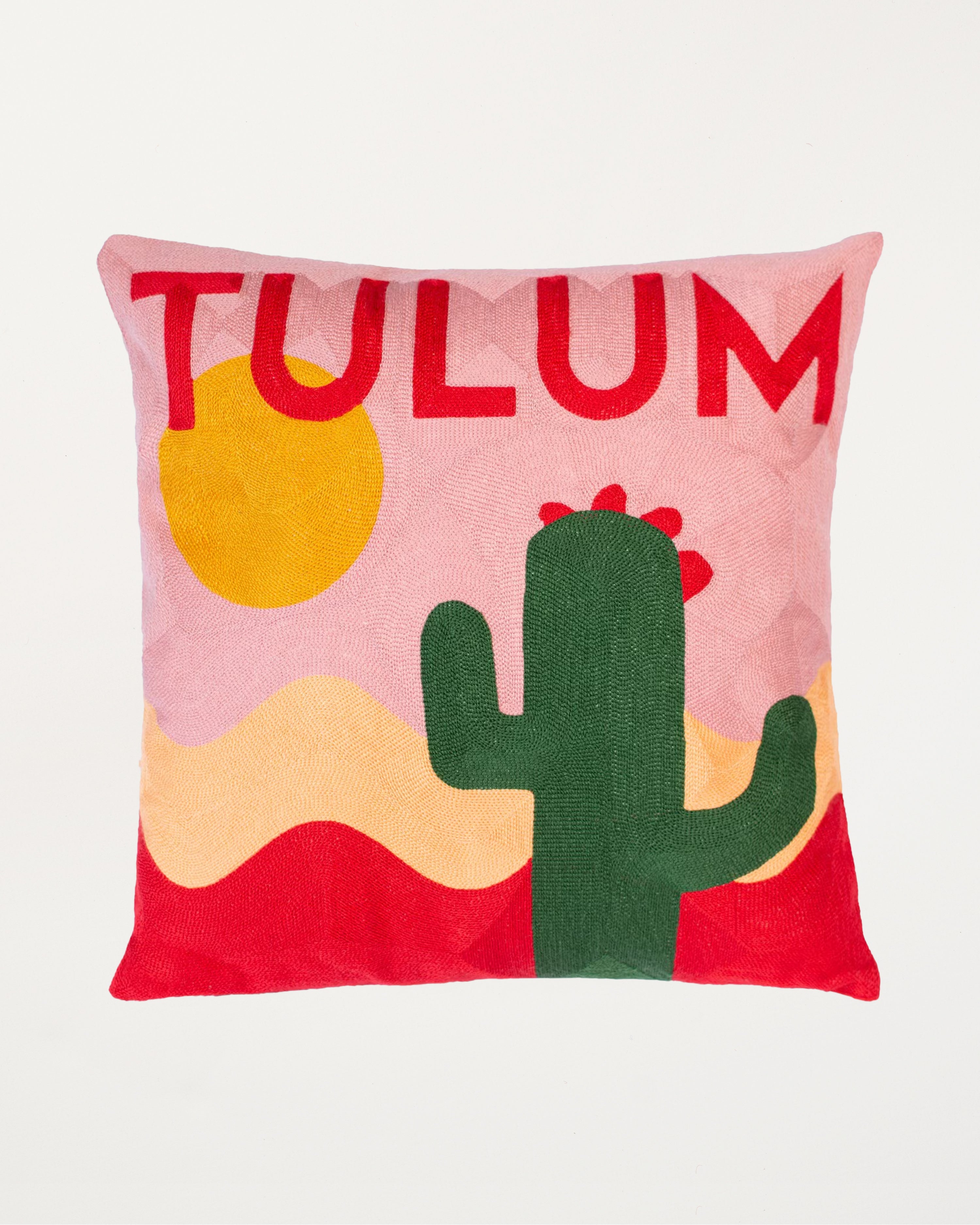 Tulum Needlepoint Cushion