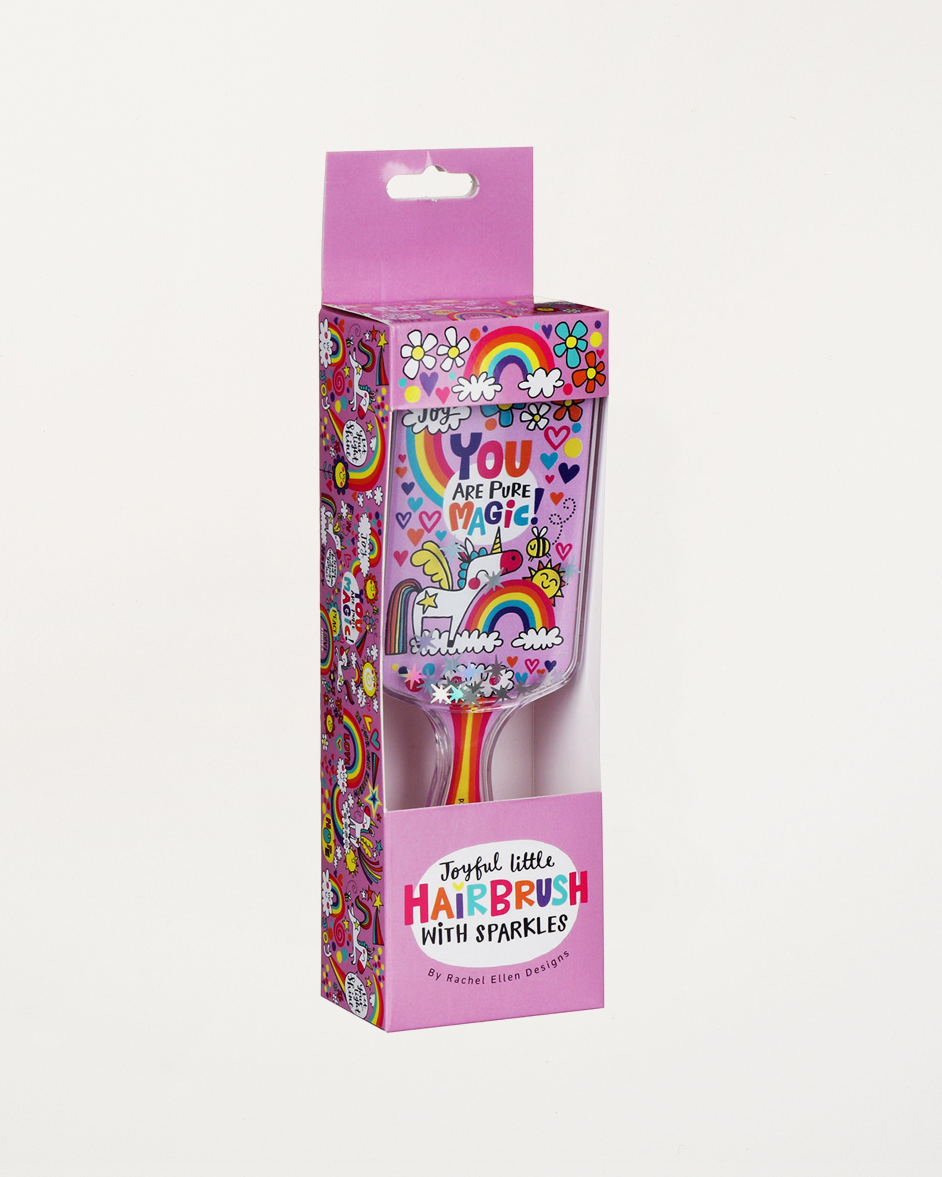 Unicorn Joyful Little Children's Hairbrush with Sparkles