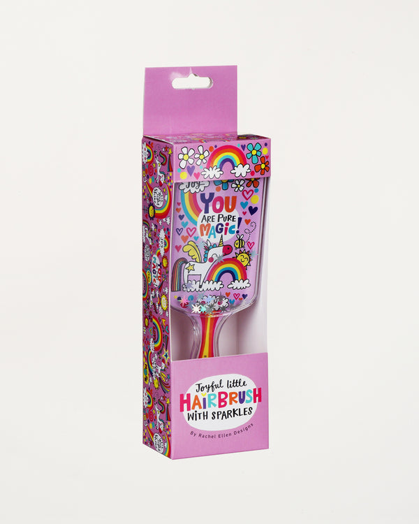 Unicorn Joyful Little Children's Hairbrush with Sparkles
