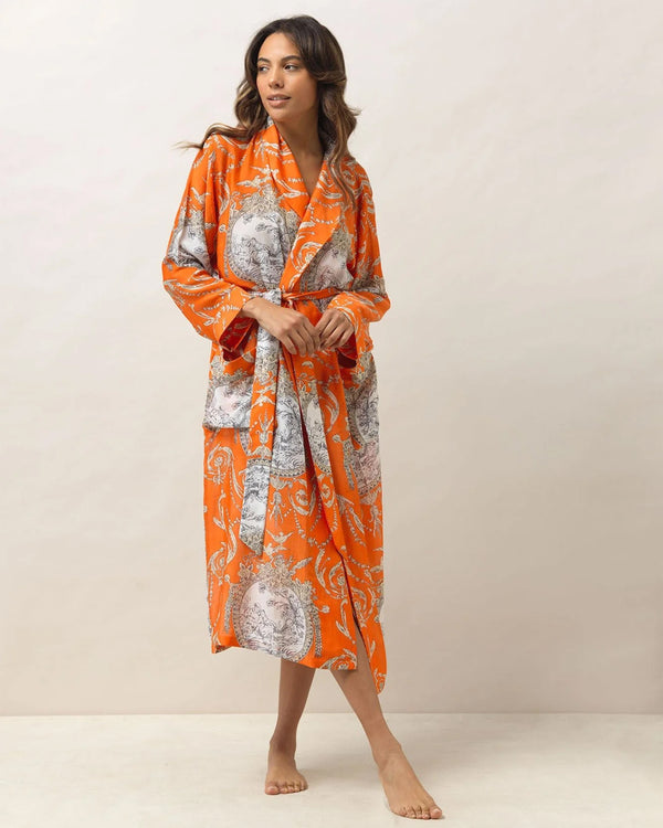Valentine Orange Gown