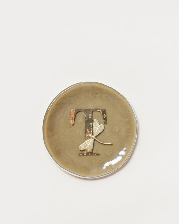 Letter Plate Dragonfly D14cm