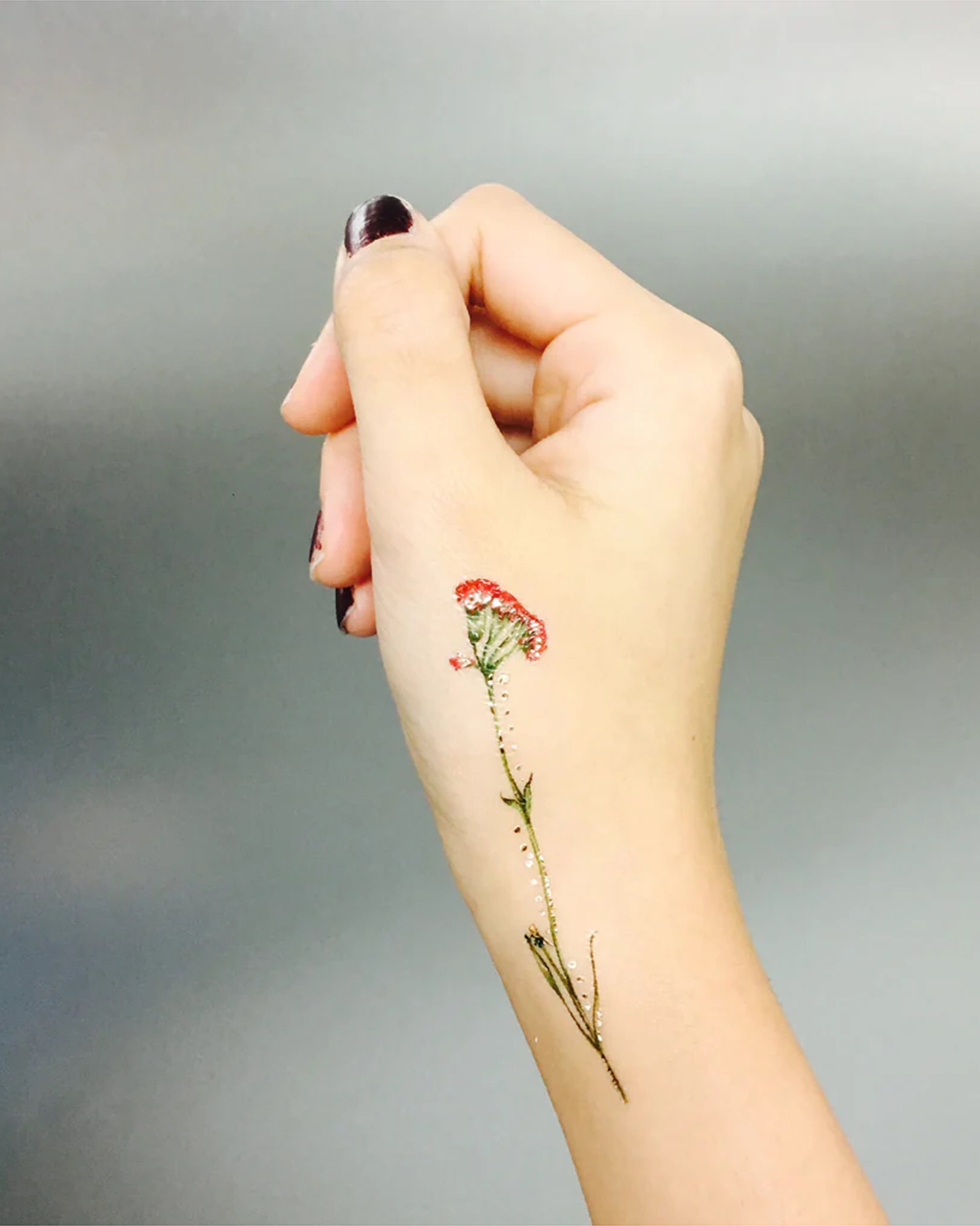 Vintage Flowers Temporary Tattoos