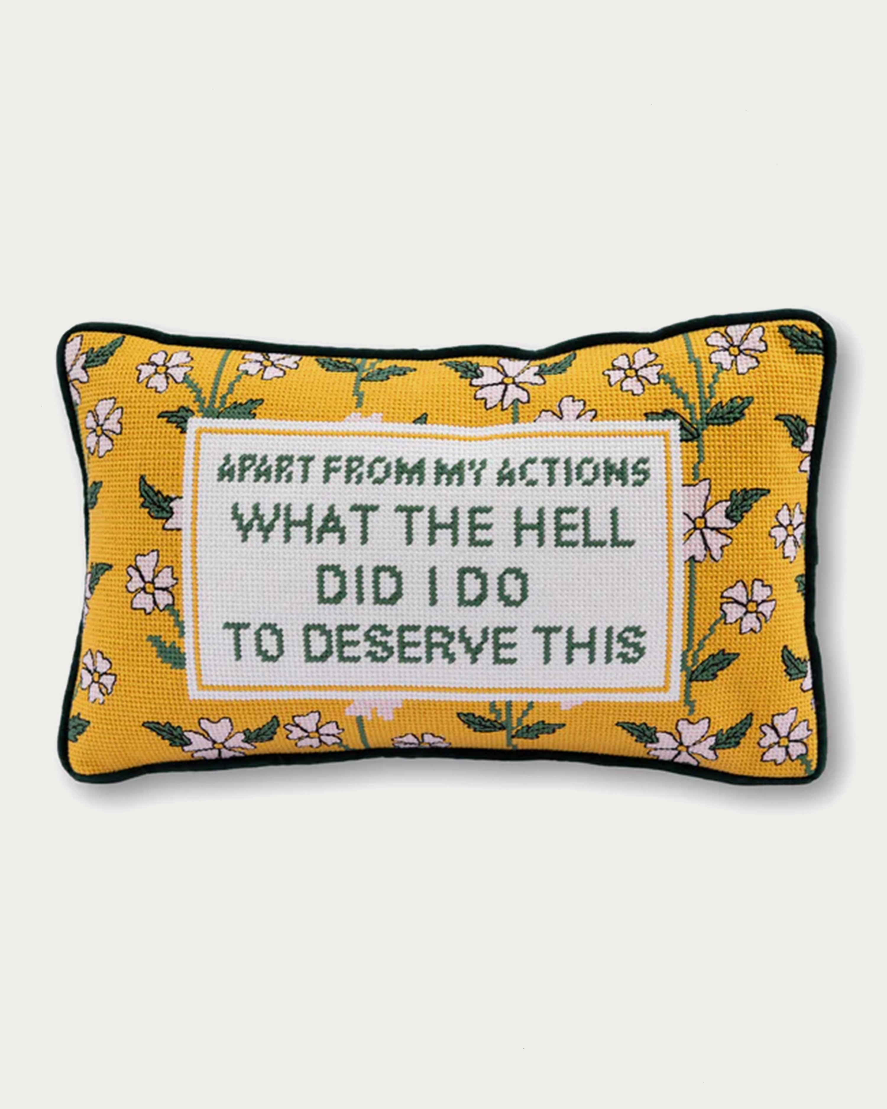 What the Hell Needlepoint Pillow