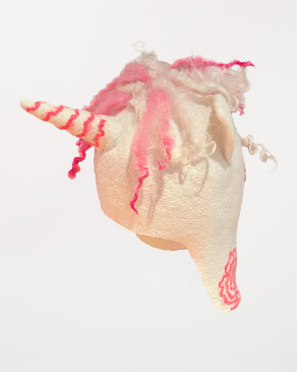 White Unicorn Hat 52-54cm