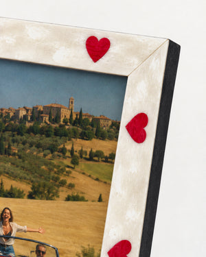 White Hearts Frame