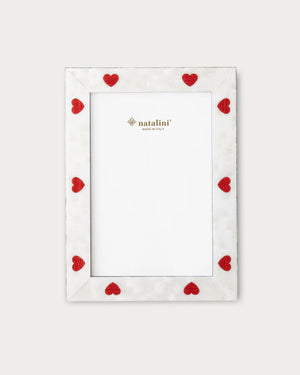 White Hearts Frame