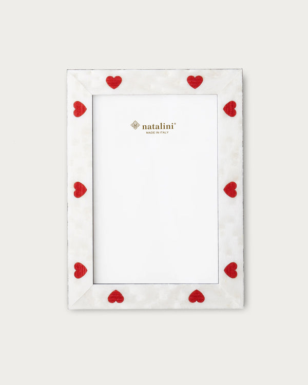 White Hearts Frame