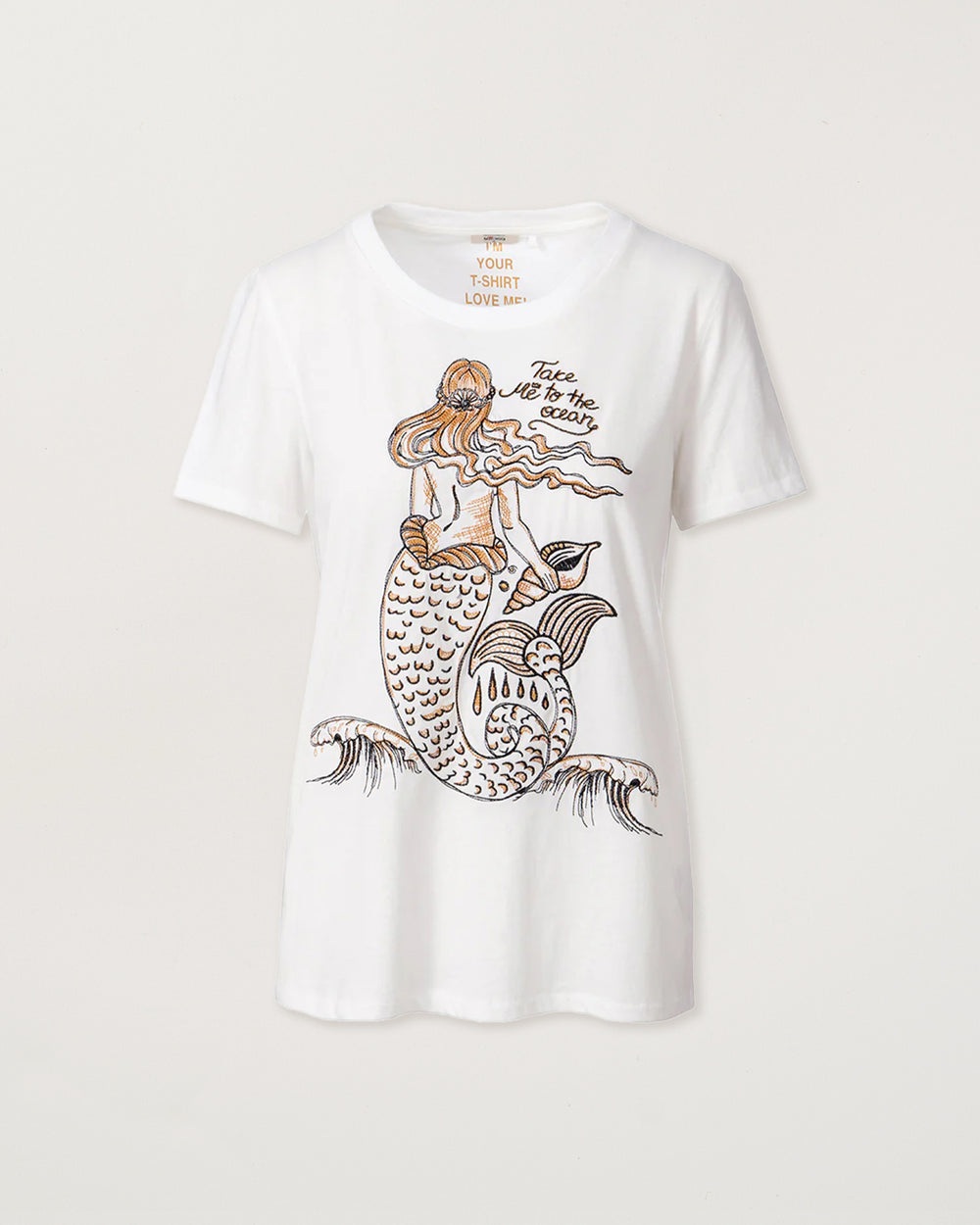 Willow Mermaid Embroidered T-Shirt