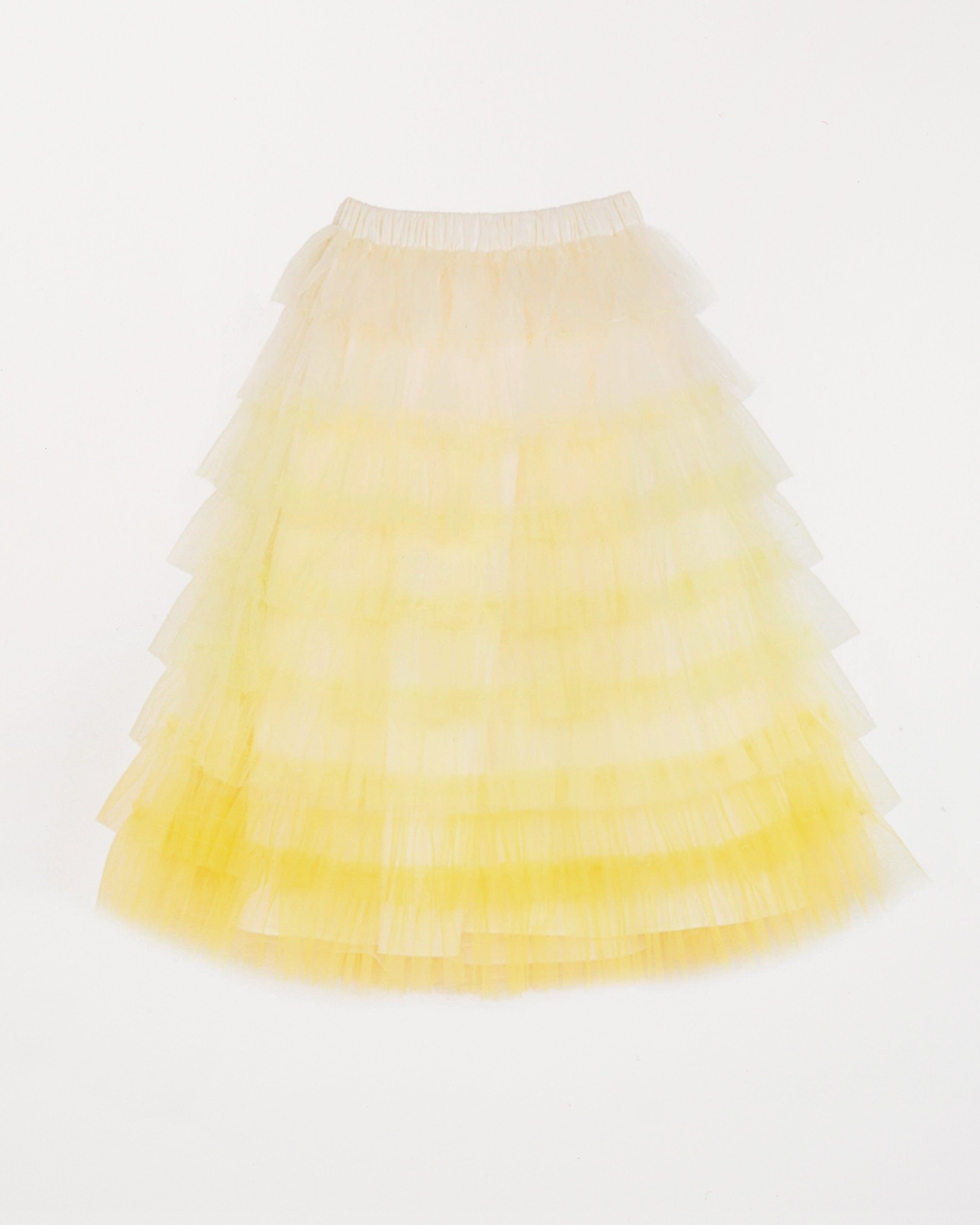 Yellow Ruffled Skirt