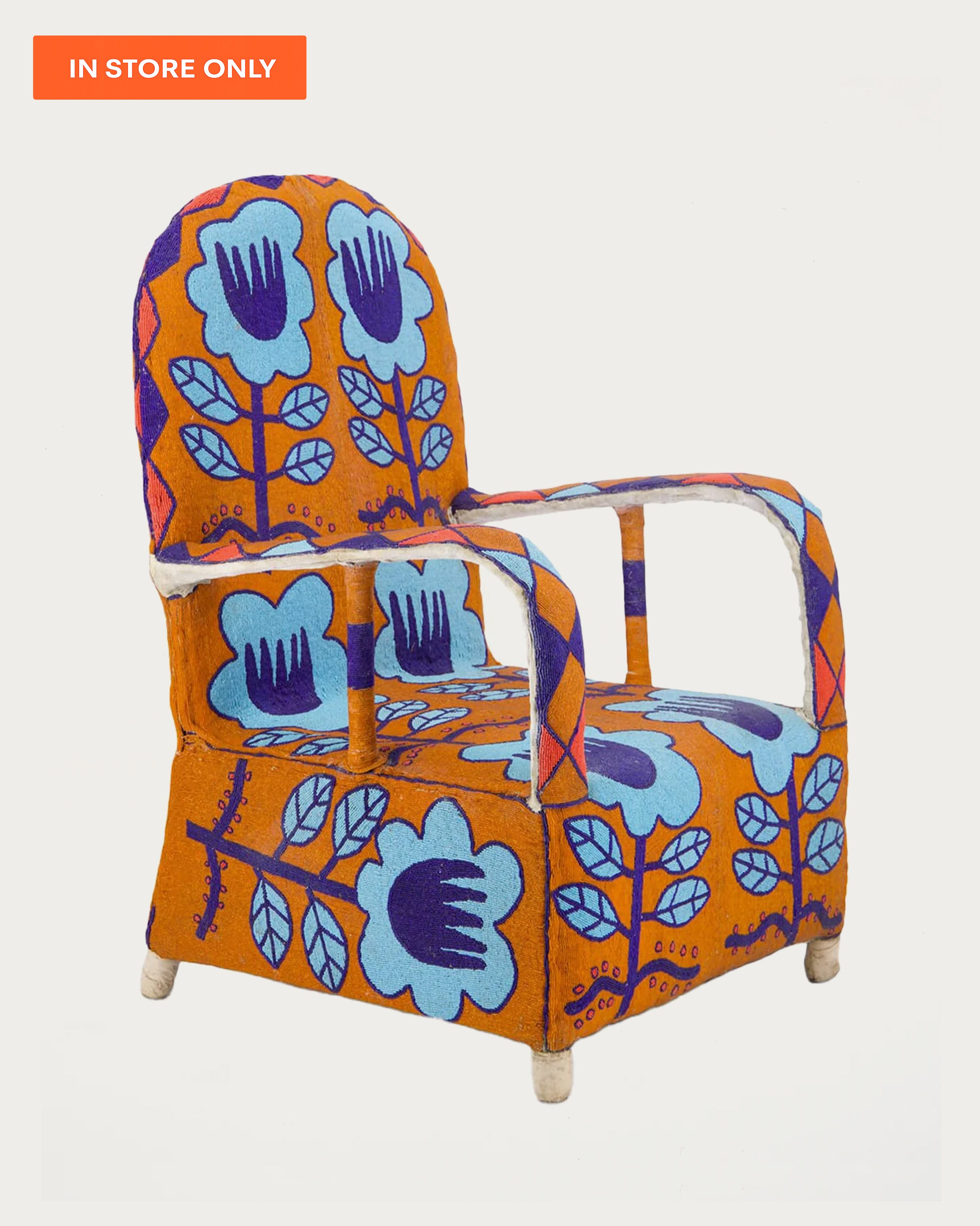 Yoruba Armchair Orange