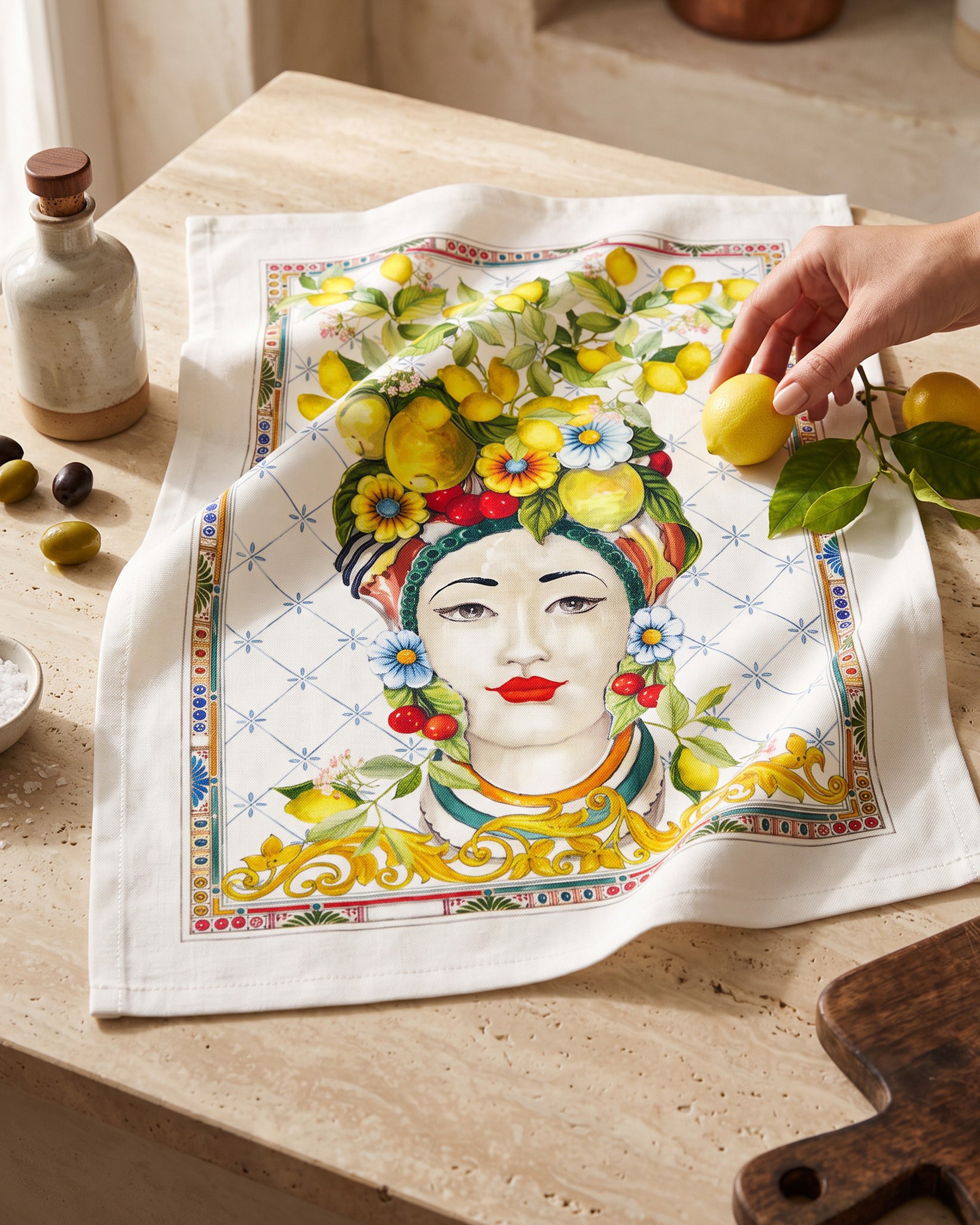 Zagara Woman Kitchen Towel 50x70cm
