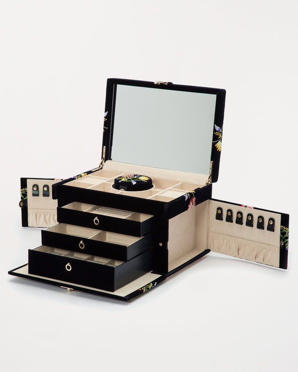 Zoe Large Jewellery Box Indigo