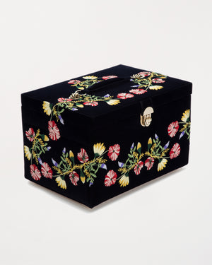 Zoe Large Jewellery Box Indigo