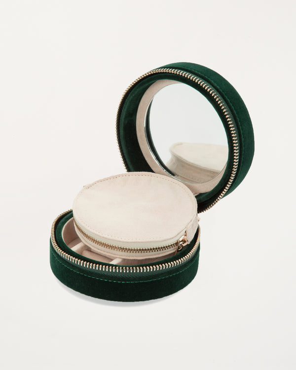 Zoe Travel Round Forest Green