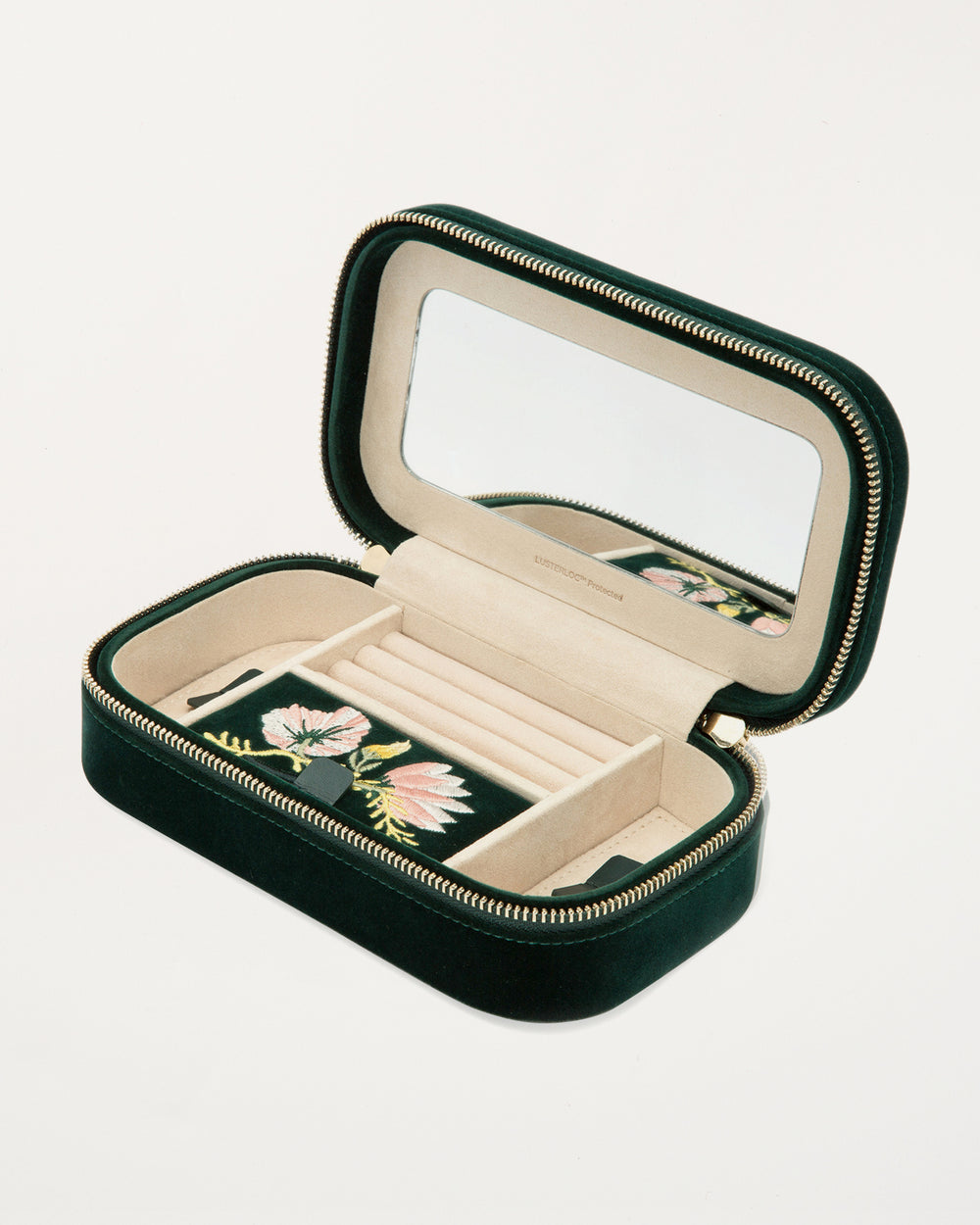 Zoe Travel Zip Case Forest Green